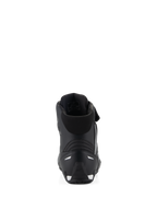 Alpinestars Stella Faster-4 schoenen, motorrijdschoenen voor dames, zwart, achteraanzicht met de gevoerde kraag, versterkte TPR-hielkap en reflecterende accenten, strak prestatiegericht ontwerp voor rijden op de weg