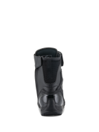 Alpinestars Superfaster schoenen, motorschoenen, zwart, achteraanzicht met een versterkte TPU-hielkap en gewatteerde Achilles-verlenging, strak hoog ontwerp voor sportieve rijbescherming