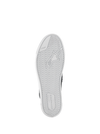 Alpinestars Stated Shoes, Bottom View, White Vulcanized Rubber Outsole, Herringbone Tread Pattern with Alpinestars Logo and TPF Branding, Urban Motorcycle Footwear