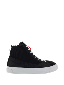 Alpinestars Stella Stated Podium Motorradschuhe, Urbaner Sneaker-Stil, Damen, Schwarz und Weiß, vulkanisierte Sohle, CE-zertifiziert