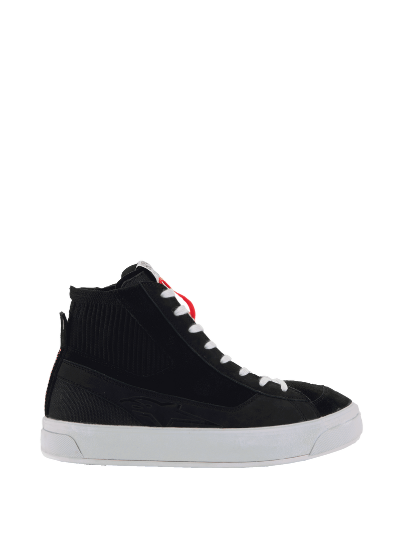 Alpinestars Stella Stated Podium Motorradschuhe, Urbaner Sneaker-Stil, Damen, Schwarz und Weiß, vulkanisierte Sohle, CE-zertifiziert