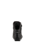 Alpinestars Faster-3 Drystar® Motorradschuhe, Black Cool Gray, Rückansicht mit Fersenverstärkung, reflektierendem Tab und Innenfutter, wasserdichte Mikrofaser-Konstruktion für Straßenfahrten.