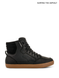 Alpinestars J-6 Waterdichte schoen, urban motorlaarzen voor heren, zwart en gom, hoogwaardige leren constructie met waterdicht membraan en rubberen zool
