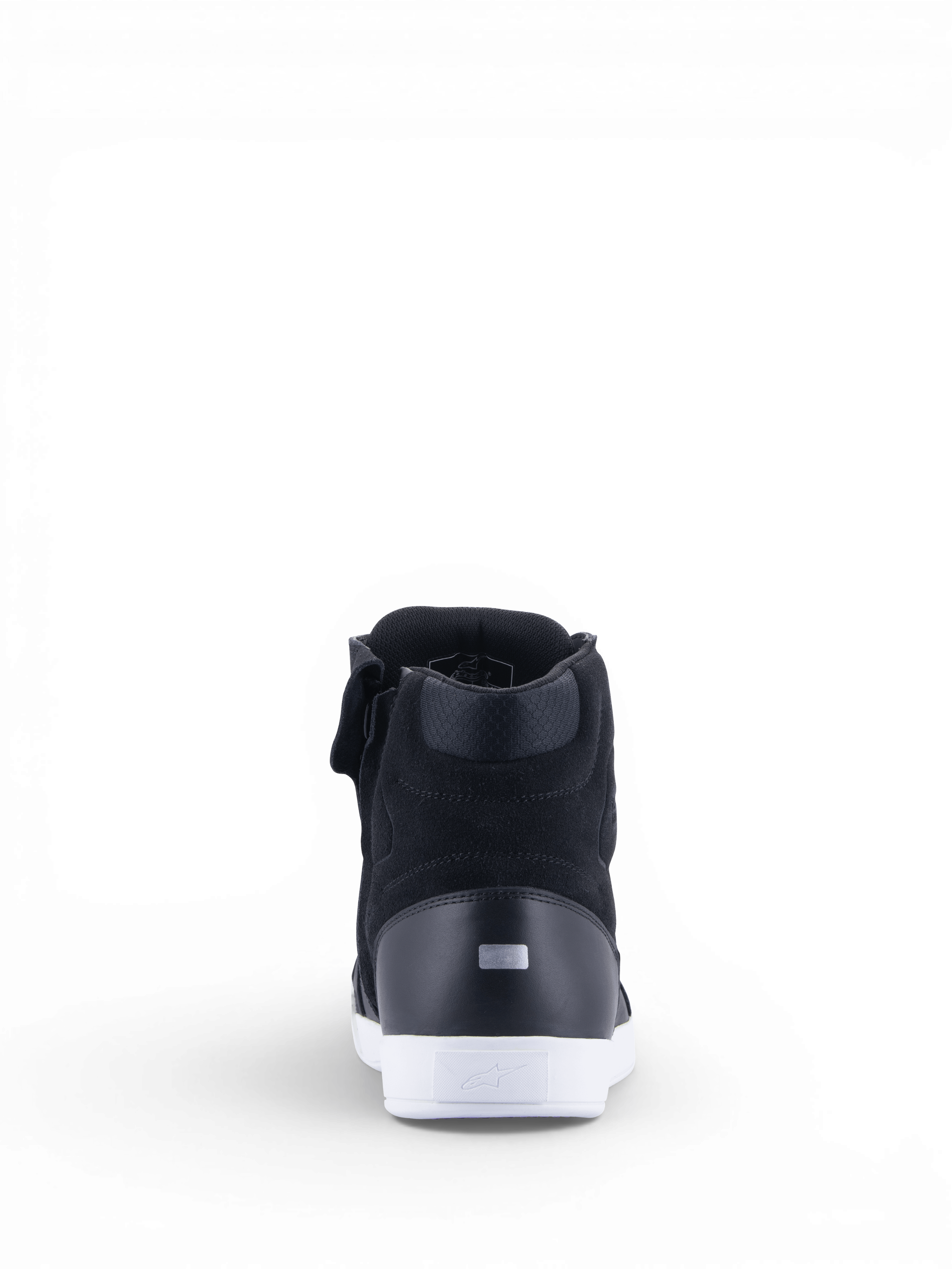 Alpinestars Stella Chrome Drystar Women's Motorcycle Riding Shoes in black and white with a waterproof urban design.