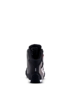Alpinestars Sektor wasserdichte Schuhe, Motorradschuhe, Schwarz Weiß Grau, Rückansicht mit Fersenschutz, Mikrofaser-Chassis und strapazierfähiger Gummisohle.
