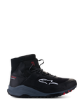 Alpinestars Speedforce XR schoenen, zwarte en grijze urban motorlaarzen met rode accenten, CE-gecertificeerd.