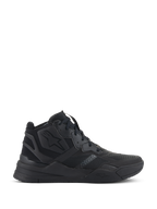 Chaussures Alpinestars Speedflight, baskets montantes noires, chaussures de moto urbaines, tige en ripstop avec renforts sans couture, logo étoile Alpinestars, semelle épaisse à double densité, style streetwear moderne