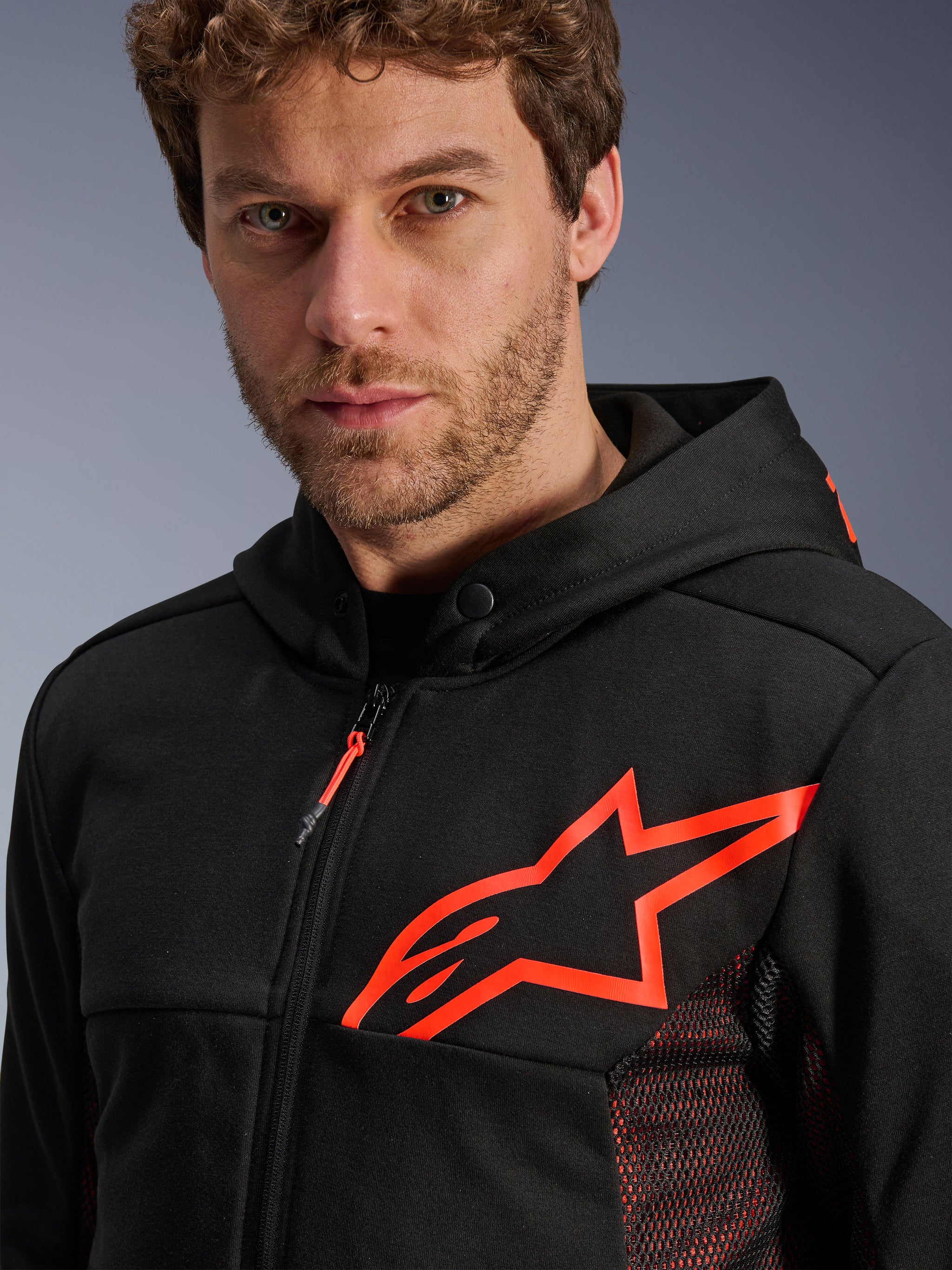SWEAT ZIPPE ALPINESTARS RIDE 2.0 NAVY ORANGE SWEAT ZIPPE ALPINESTARS RIDE 2.0 NAVY ORANGE
