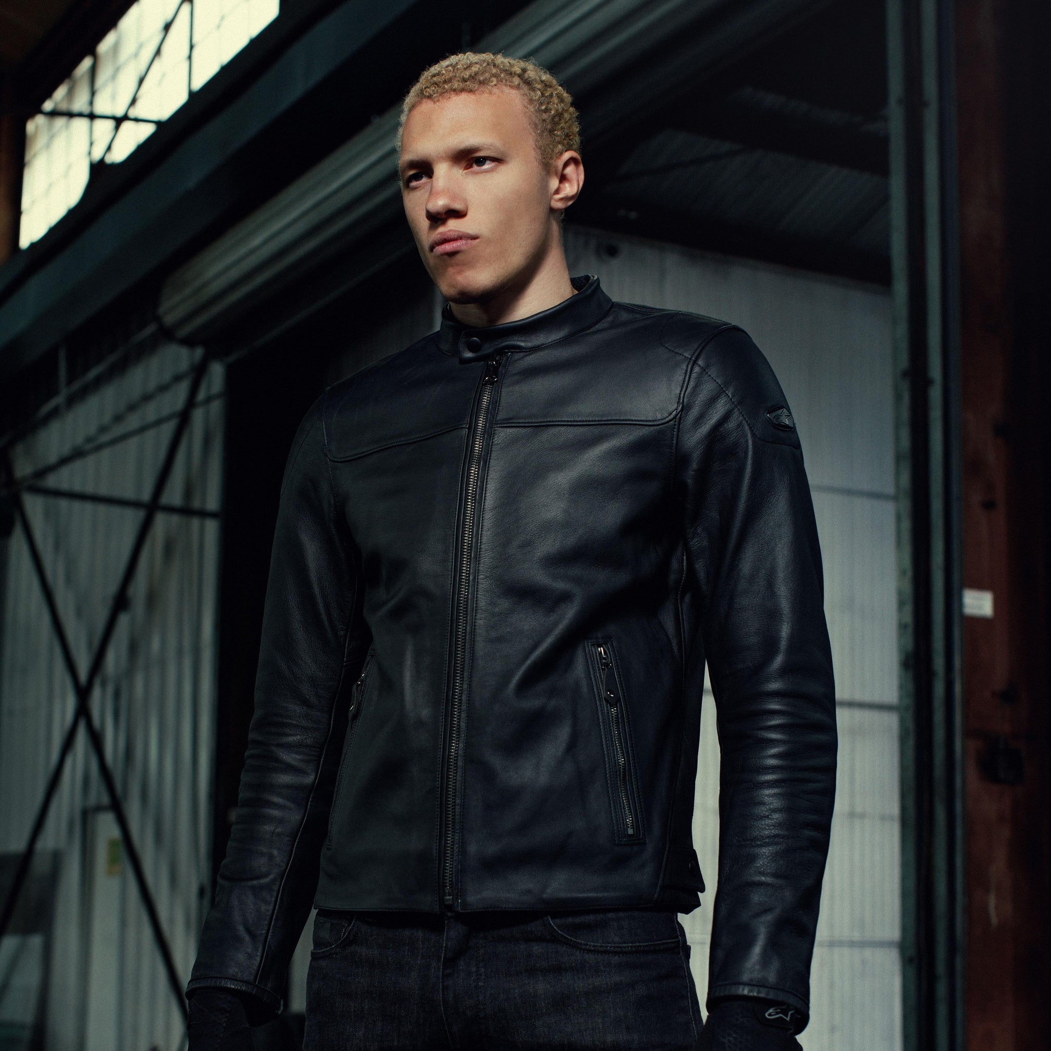 Veste Cuir Blacktrack