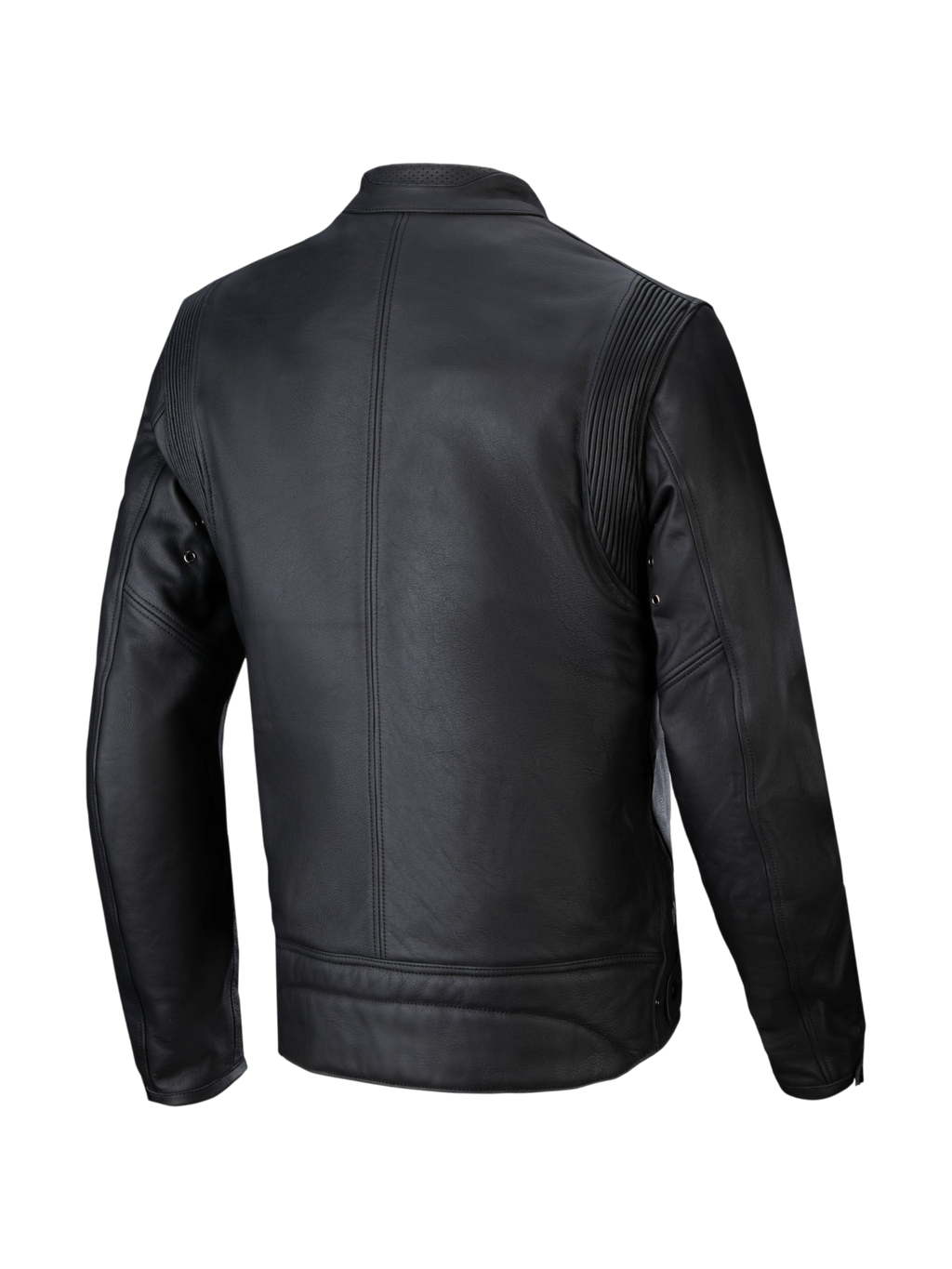 Veste en cuir Alpinestars Dyno, blouson de moto urbain pour homme, noir, cuir de bovin, vue de dos.