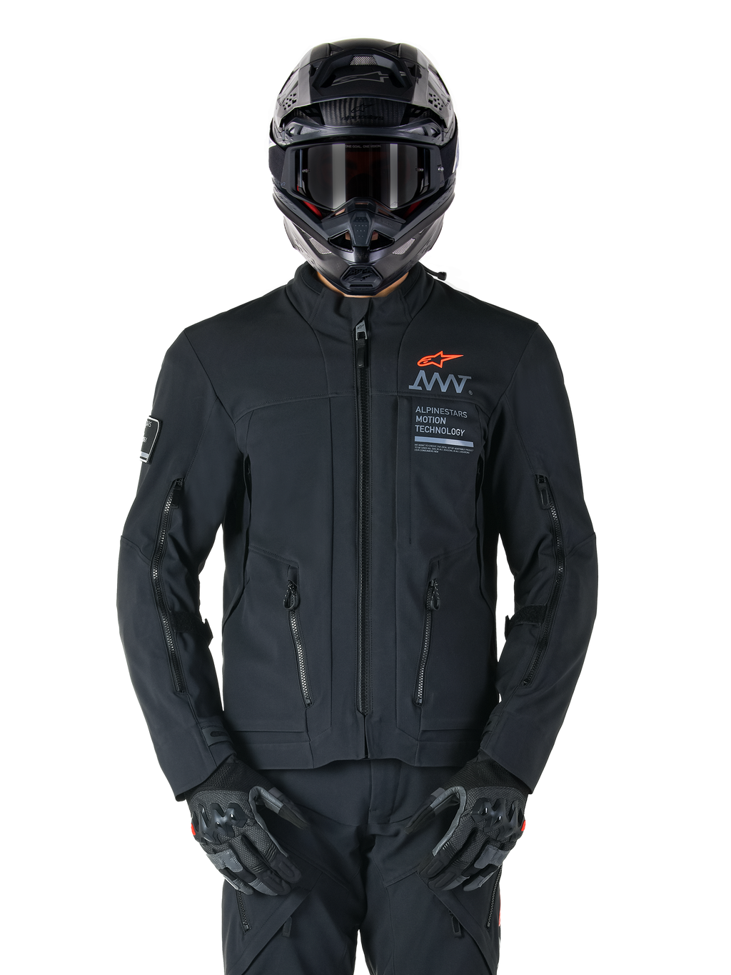 AMT-8 Stretch Drystar® XF - Black Motorcycle Jacket | Alpinestars®