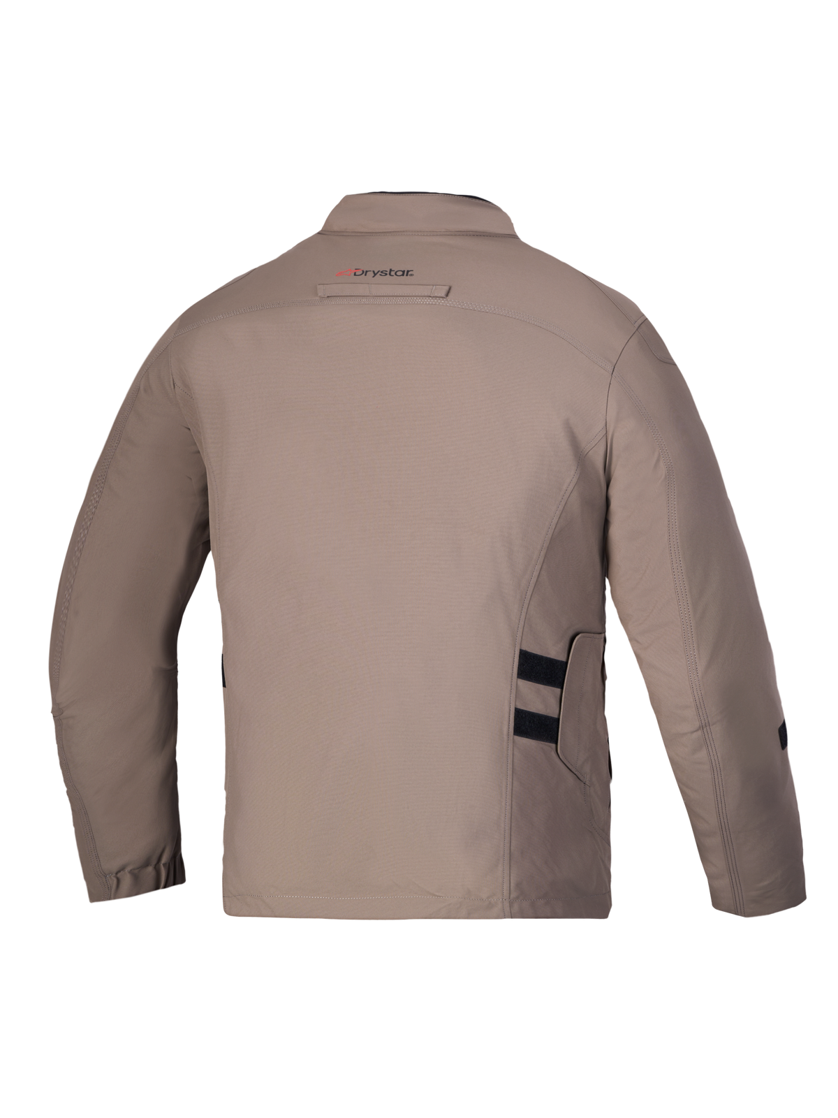 Alpinestars Altan Drystar Jacket, Walnut Black, CE Certified Class A waterproof motorcycle jacket, rear view showing Drystar branding and utility styling