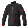 Alpinestars Monteira Drystar XF Jacke, Schwarz und Bright Red, Adventure-Touring-Motorradjacke, wasserdichte laminierte Konstruktion, mit mehreren praktischen Taschen und verstellbaren Riemen, strapazierfähiges Textil für Allwetterschutz
