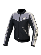 Alpinestars Stella T-Dyno Waterafstotend jas, dames motorjas, zwart, donkergrijs en ecru, waterafstotende constructie en CE-gecertificeerd