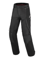 Alpinestars Andes V4 Drystar® Hose, Motorrad-Tourenhose, Schwarz, mit großen Cargo-Taschen, verstärkten Knieeinsätzen, weißem A-Star-Logo auf der Hüfte und strapazierfähiger Textilkonstruktion für Adventure-Riding