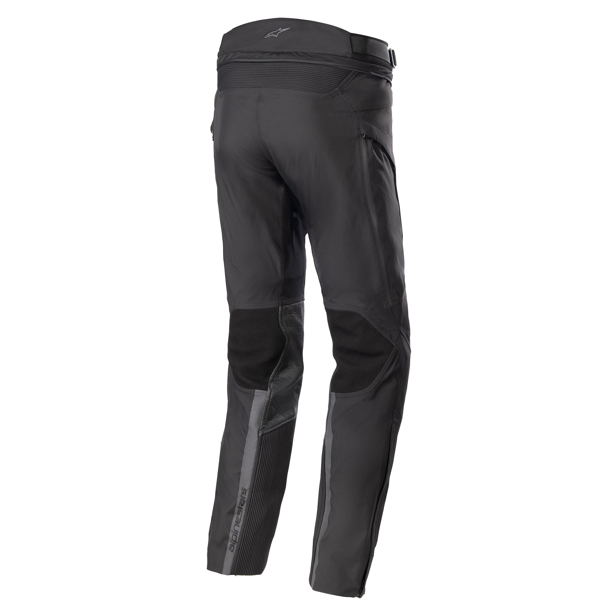 Alpinestars AMT-10 Drystar® XF Hose, Adventure-Tourenhose für Herren, Schwarz, wasserdicht mit RIDEKNIT®-Zonen, Rückansicht.
