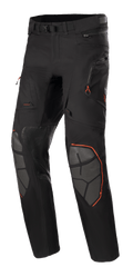 Alpinestars AMT-10R Drystar XF motorbroek, Adventure Touring motorbroek, zwart met oranje accenten, voorzien van grijze Superfabric knieversterkingen, verstelbare riem, zakken met ritssluiting en waterdicht gelamineerd ontwerp