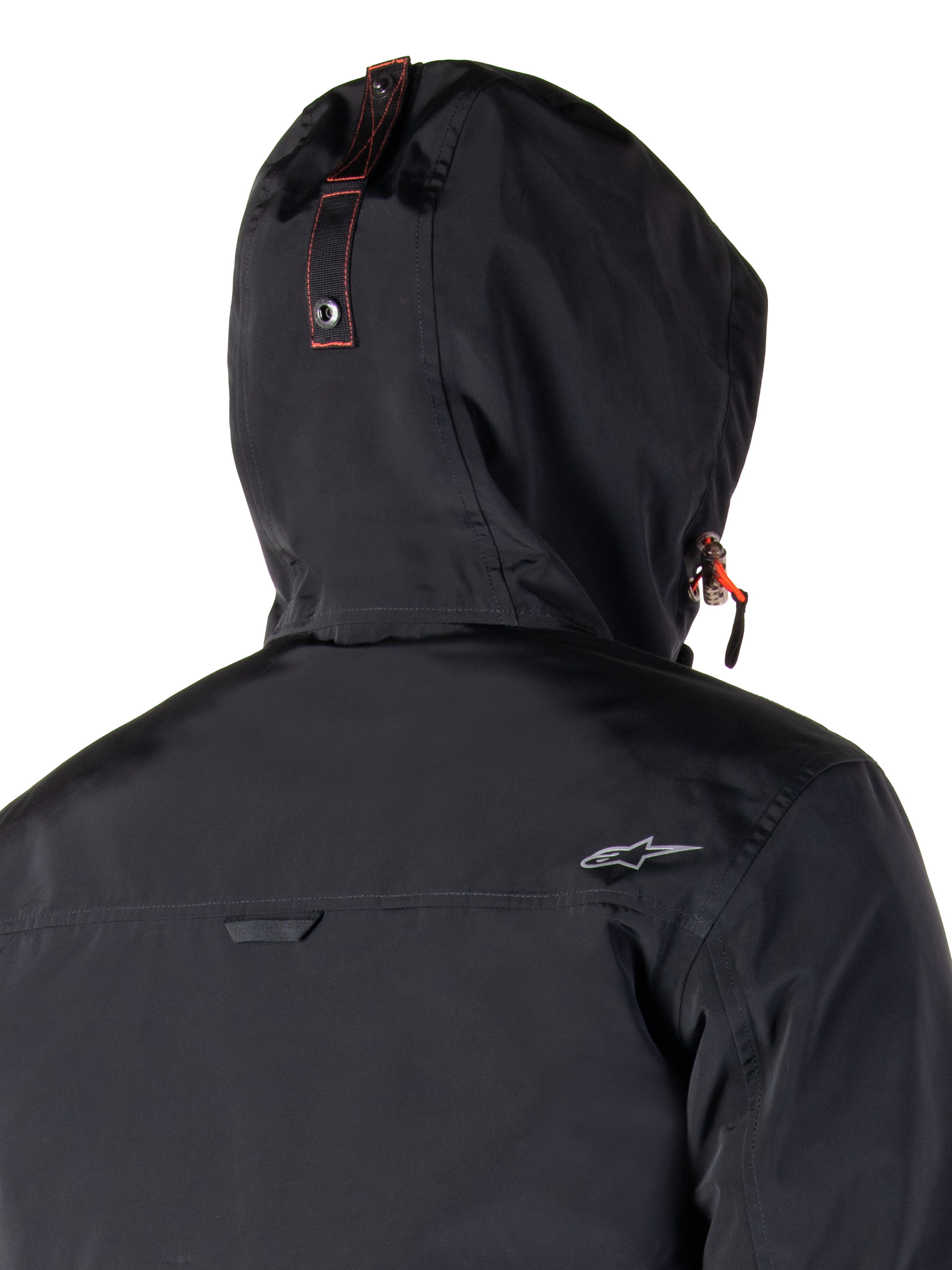 Parka imperméable Alpinestars Mootant, veste de moto, orange épicé et noir, dotée d'un design modulaire 4 saisons avec une capuche amovible, un style militaire utilitaire et une construction en textile imperméable pour rouler par tous les temps.