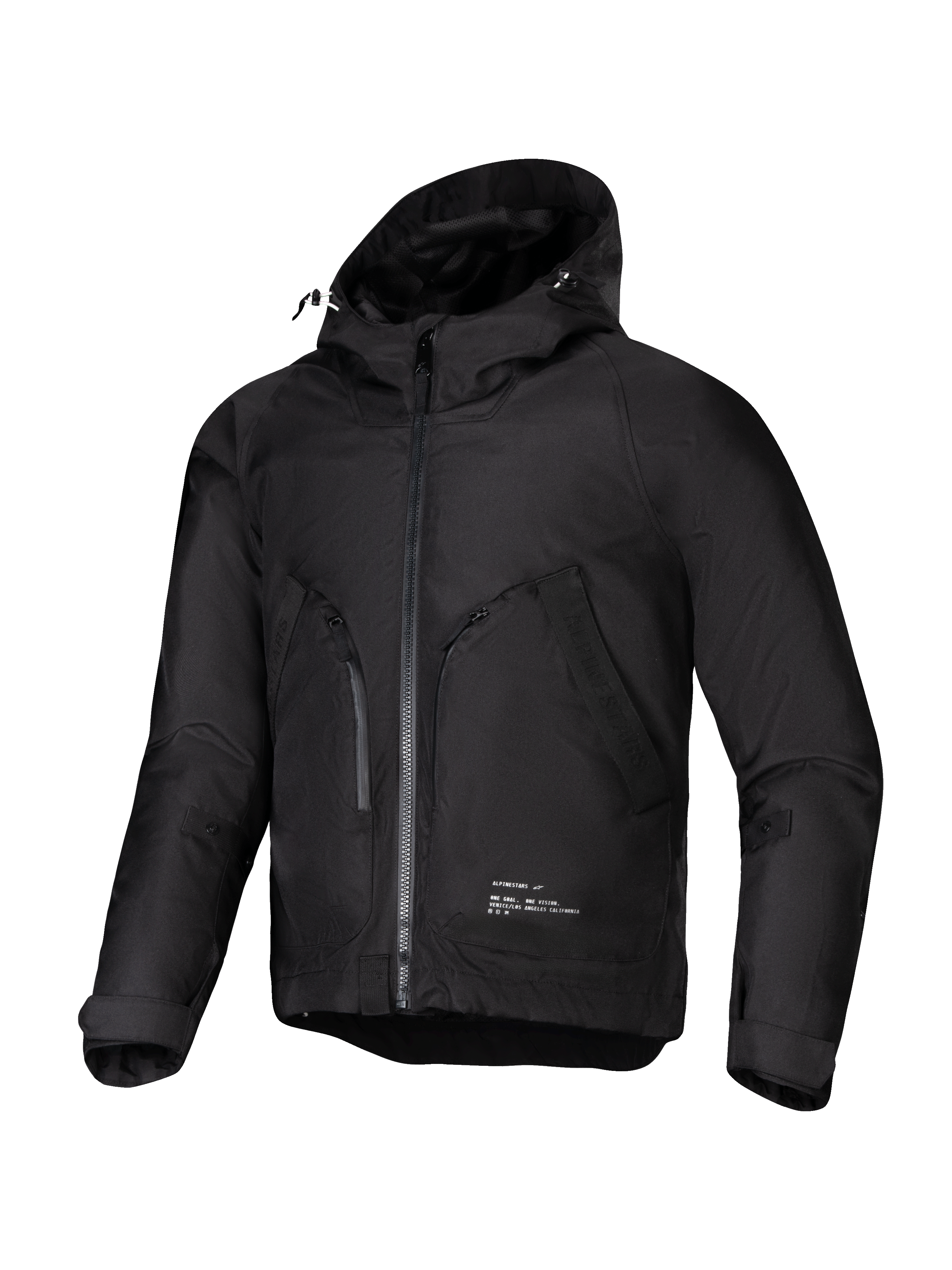 Alpinestars Morush Wasserdicht Parka, urbane Herren-Motorradjacke, Schwarz, wasserdichtes Textil, Tech-Air® Ready, CE-zertifiziert.