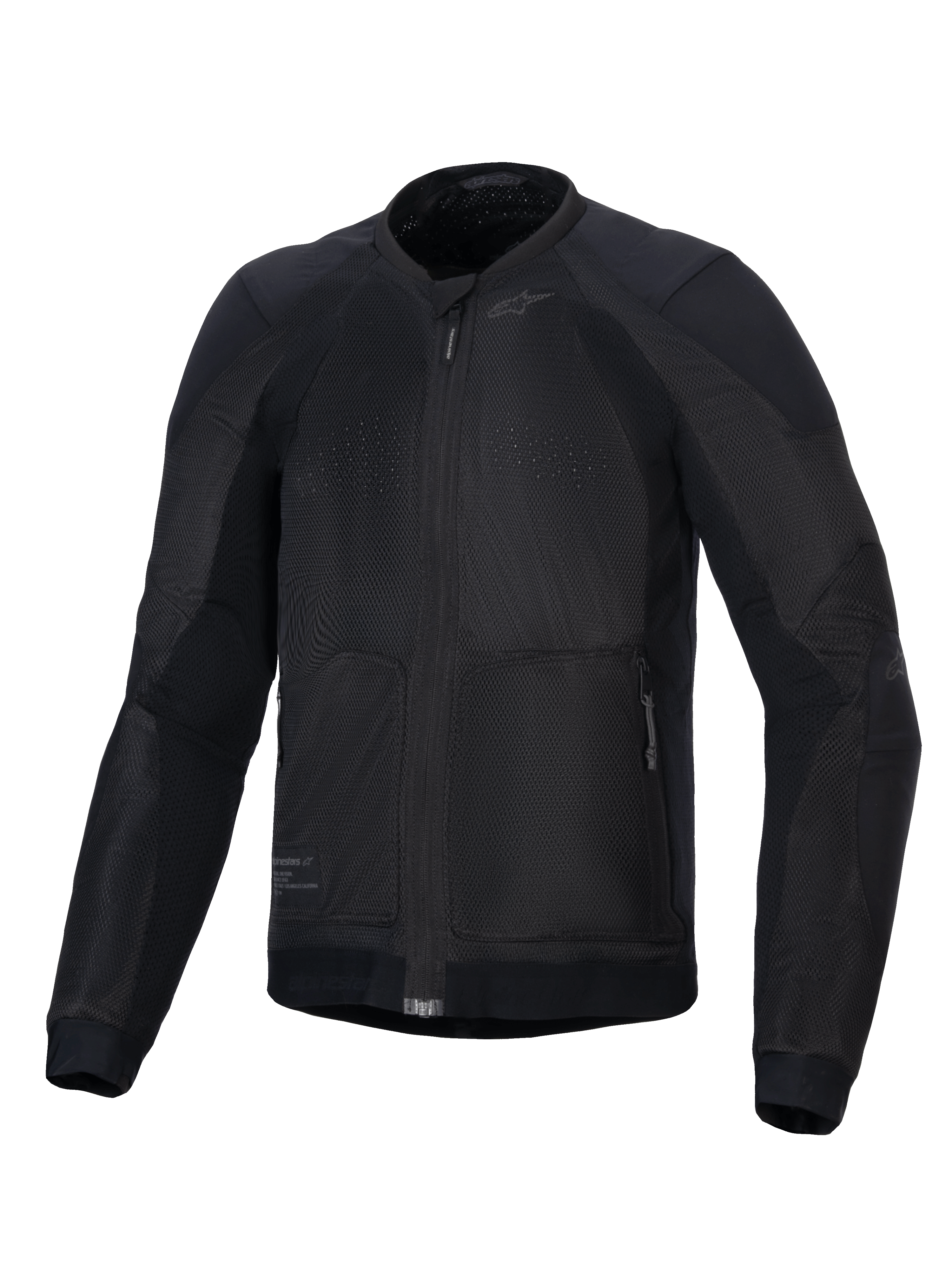 Alpinestars Troop-Air Jacke, Herren Urban-Motorradjacke in Schwarz, atmungsaktives Textil-Mesh mit CE-Protektoren.