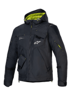 Alpinestars Mogress Air Jacke, Urban-Motorradjacke für Herren, Schwarz und Lime Punch, belüftetes Ripstop, CE-zertifiziert.