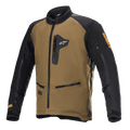Alpinestars Venture XT Jacke, Motorrad-Adventure-Tourenjacke, Camel und Schwarz, mit Brust- und Handtaschen mit Reißverschluss, Belüftungsreißverschlüssen an den Ärmeln, verstellbaren Armriemen und orangefarbenem Astars-Branding