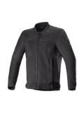 Alpinestars Luc V2 Air Jacke, Urban Motorradjacke für Herren, Schwarz, Bomber-Stil mit belüftetem Mesh, Tech-Air Ready.