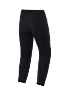 Alpinestars Explore AST Pants Short, Adventure-Motorradhose, Schwarz, Rückansicht mit Ripstop-Konstruktion, Beinabschlüssen mit Reißverschluss und ergonomischer Passform für Fahrten bei warmem Wetter