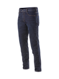 Alpinestars Radium Jeans, dunkelblaue Herren-Motorradjeans aus Cordura-Stretch mit Bio-Flex-Knieprotektoren.