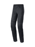 Alpinestars Cerium Tech Stretch, pantalon denim de moto noir pour homme, coupe ajustée et protections Nucleon Plus.
