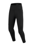 Alpinestars Stella Flex-Ast leggings, motorleggings voor dames, zwart, voorzien van een high-waisted ontwerp en geribbelde accordeonpanelen op de knieën, slim-fit textielconstructie voor stedelijk rijden