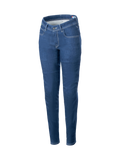 Alpinestars Denim de moto Daisy V3, pantalon de moto urbain pour femme, bleu, coupe ajustée, denim technique stretch, certifié CE