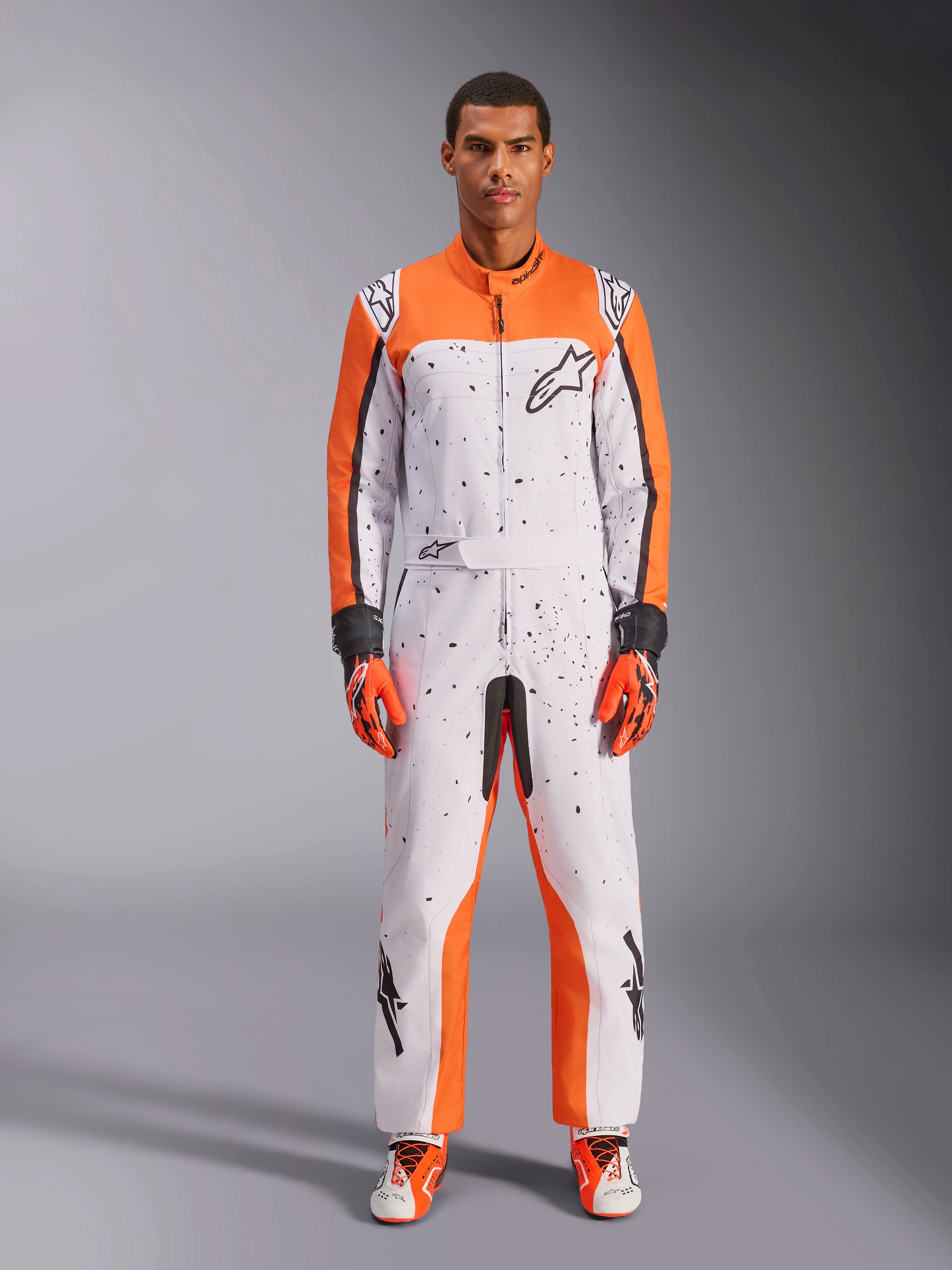 PROFILE RACING　ユーロアジア H PLUS SON ゲータスキン KMX-9 V3 Graphic 6 - White Karting Suit | Alpinestars®