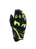 Alpinestars SP-R Pro Handschuhe, Motorrad-Rennhandschuhe, Schwarz und Gelb Fluo, mit geteiltem TPU-Knöchelschutz, Konstruktion aus perforiertem Leder und Textil, leuchtende Neon-Akzente mit Alpinestars Logo und SP-R Pro Branding an der Manschette