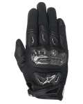 Alpinestars Stella SMX-2 Air Carbon V2 dames motorhandschoenen, zwart, motorhandschoenen met kort manchet, carbonfiber knokkelbescherming, 3D-mesh constructie, geventileerd ontwerp voor zomerse ritten