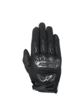 Alpinestars Stella SMX-2 Air Carbon V2 dames-motorhandschoenen, zwart leer en 3D-mesh met carbon knokkelbeschermer.