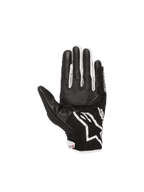 Alpinestars Stella SMX-2 Air Carbon V2, gants de moto pour femme, noirs et blancs, paume en cuir avec mesh 3D.