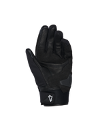 Alpinestars SP X Z Waterproof Gloves, Motorcycle Gloves, Black, palm view showing leather construction, reinforced padding, and palm slider for abrasion resistance