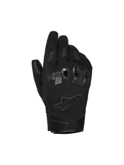 Alpinestars SP X Z waterdichte handschoenen, motorhandschoenen, zwart, met harde TPU-knokkelbescherming, tonaal Alpinestars sterlogo en duurzame textielconstructie voor rijden in alle weersomstandigheden