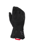 Alpinestars Wt 5 Drystar Insulated Handschuhe, wasserdichte Winter-Motorradhandschuhe, Schwarz mit roter Zuglasche, Drystar-Membran und Knöchelpolsterung