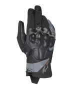 Gants Alpinestars Corozal V3 Drystar®, gants de moto aventure, noirs avec accents gris, protection rigide des jointures, construction mixte textile et cuir, technologie imperméable Drystar®