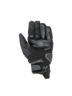 Alpinestars Smx-1 Drystar handschoenen, zwarte waterdichte motorhandschoenen, korte manchet en handpalm van geitenleer.