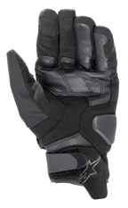 Alpinestars SMX-1 Drystar® handschoenen, motorhandschoenen, Black Black, palmweergave met synthetische suède constructie, lederen versterkingen, gevoerde landingszones en verstelbare polssluiting met logo