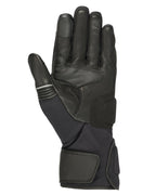 Alpinestars Jet Road V2 GORE-TEX handschoenen, zwart, handpalmzicht met lederen constructie en versterkte vulling, lang manchet en touchscreen-compatibele vingertoppen voor adventure touring.