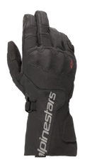 Alpinestars WR-X GORE-TEX handschoenen, tour-motorhandschoenen, zwart, voorzien van een lange manchet met grijze Alpinestars-branding, bedekte SP Lite knokkelbescherming en een duurzame ripstop textielconstructie