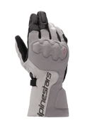 Alpinestars WR-X GORE-TEX handschoenen, motor tourhandschoenen, donkergrijs en ijsgrijs met zwart, ontwerp met lange manchet, bedekte knokkelbescherming, waterdicht en geïsoleerd voor rijden in de winter