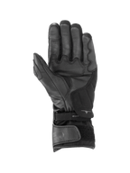 Alpinestars SP-365 Drystar® handschoenen, racing motorhandschoenen, zwart en antraciet, waterdicht met leren handpalm voor grip.
