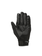 Alpinestars Stella S-Max Drystar Gloves, Women's Waterproof Motorcycle Gloves, Black Leather and Mesh, short cuff palm view.