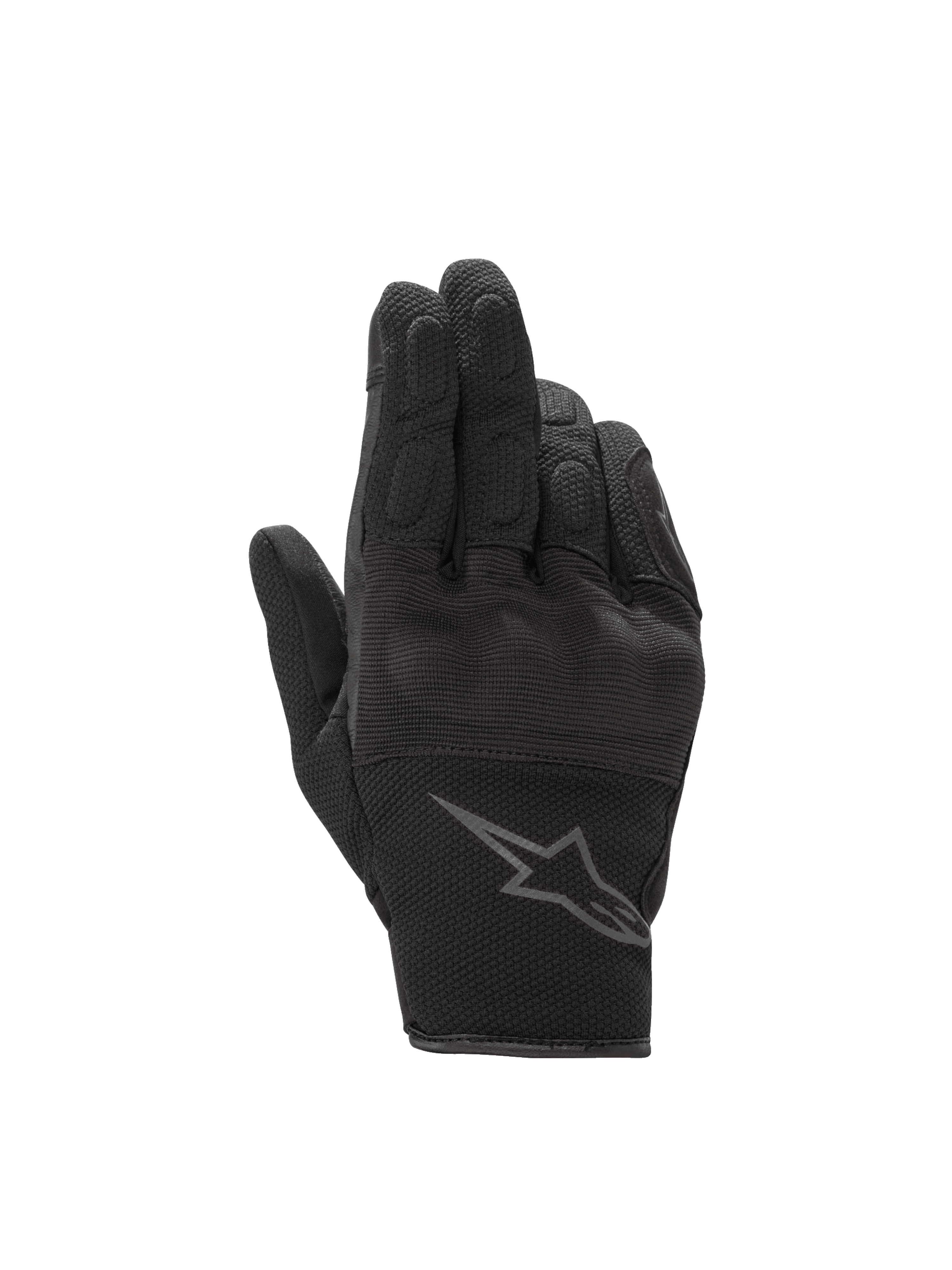 Alpinestars Stella S-Max Drystar handschoenen, dames motorhandschoenen, zwart en antraciet, waterdicht, CE-gecertificeerd.