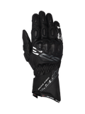 Alpinestars gants SP-3, gants de moto racing noirs, cuir de chèvre, protection des articulations et manchette longue.